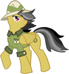 Size: 400x430 | Tagged: safe, artist:notorious dogfight, daring do, pegasus, pony, fanfic:the needle, fanfic art, simple background, solo, transparent background