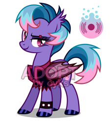 Size: 3000x3300 | Tagged: safe, artist:oyks, oc, bat pony, pony, adoptable