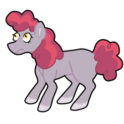 Size: 1000x1000 | Tagged: safe, artist:crownofslime, oc, oc only, earth pony, pony, babyverse, female, magical lesbian spawn, next generation, offspring, parent:apple bloom, parent:apple bytes, simple background, solo, transparent background