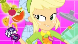 Size: 1280x720 | Tagged: safe, screencap, applejack, eqg summertime shorts, equestria girls, shake things up!