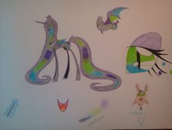 Size: 2048x1536 | Tagged: safe, artist:wolfling12, oc, oc:aurora moonshine, bat pony, bat pony oc, bat wings, reference sheet, solo, traditional art, wings