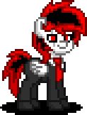 Size: 123x162 | Tagged: safe, oc, oc only, oc:spectrum feather, pegasus, pony, animated, clothes, costume, halloween, halloween costume, holiday, male, pegasus oc, pixel art, pony town, simple background, solo, sprite, transparent background, wings