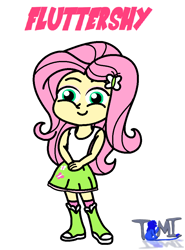 Size: 754x1017 | Tagged: safe, artist:tommychipmunk, fluttershy, equestria girls, beautiful, clothes, cute, pose, smiling