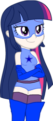 Size: 462x1050 | Tagged: safe, artist:3d4d, twilight sparkle, human, equestria girls, female, human coloration, magic gaia, simple background, solo, superhero, transparent background