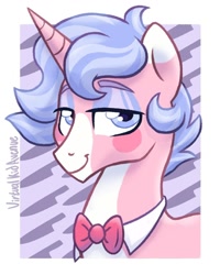 Size: 1080x1350 | Tagged: safe, artist:virtualkidavenue, oc, pony, unicorn, bust, solo