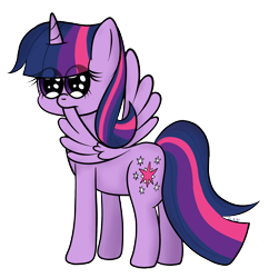 Size: 1000x1035 | Tagged: safe, artist:chibi95, twilight sparkle, twilight sparkle (alicorn), alicorn, pony, biting, cute, eye clipping through hair, female, looking at you, looking back, looking back at you, mare, simple background, solo, spread wings, transparent background, twiabetes, wing bite, wings