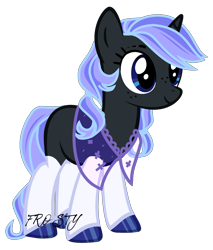 Size: 1700x2000 | Tagged: safe, artist:lazuli, oc, pony, unicorn, clothes, eyelashes, hoof polish, horn, simple background, smiling, transparent background, unicorn oc