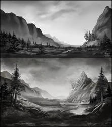 Size: 900x1019 | Tagged: safe, artist:cosmicunicorn, canterlot, grayscale, monochrome, no pony, scenery