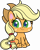 Size: 2916x3632 | Tagged: safe, artist:digimonlover101, derpibooru import, applejack, earth pony, pony, my little pony: pony life, applejack's hat, cowboy hat, cute, female, freckles, hat, high res, inkscape, jackabetes, looking at you, mare, simple background, sitting, solo, transparent background, vector