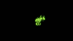 Size: 1920x1080 | Tagged: safe, stygian, pony, unicorn, black background, fire, gameloft, green fire, male, simple background, solo, stallion