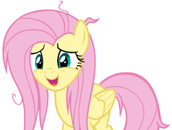 Size: 8950x6800 | Tagged: safe, artist:andoanimalia, derpibooru import, fluttershy, pegasus, pony, she talks to angel, messy mane, simple background, solo, transparent background, vector