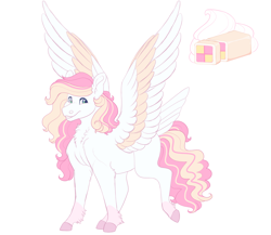 Size: 2300x2000 | Tagged: safe, artist:uunicornicc, oc, pegasus, pony, female, magical lesbian spawn, mare, offspring, parent:fluttershy, parent:high winds, simple background, solo, tail feathers, two toned wings, white background, wings
