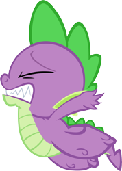 Size: 4099x5768 | Tagged: safe, artist:memnoch, spike, dragon, faceplant, simple background, solo, transparent background, vector