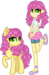 Size: 1124x1698 | Tagged: safe, artist:fantarianna, li'l cheese, li'l cheese (rule 63), earth pony, pony, equestria girls, the last problem, clothes, equestria girls-ified, female, leg lifted, looking at you, mare, older, older li'l cheese, rule 63, self paradox, simple background, transparent background