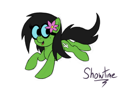 Size: 2732x2048 | Tagged: safe, artist:captshowtime, oc, oc only, oc:prickly pears, pony, accessories, commission, cute, digital, digital sketch, flower, glasses, ponysona, simple background, sketch, solo, spectacles