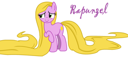 Size: 2156x980 | Tagged: safe, artist:thronestorm690, pony, ponified, rapunzel, tangled (disney)