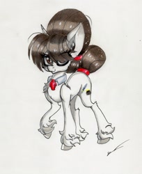 Size: 2297x2821 | Tagged: safe, artist:luxiwind, raven, pony, high res, solo, traditional art