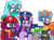 Size: 1409x1056 | Tagged: safe, artist:徐詩珮, derpibooru import, fizzlepop berrytwist, glitter drops, grubber, spike, spring rain, tempest shadow, twilight sparkle, twilight sparkle (alicorn), alicorn, dragon, unicorn, series:sprglitemplight diary, series:sprglitemplight life jacket days, series:springshadowdrops diary, series:springshadowdrops life jacket days, my little pony: the movie, alternate universe, bisexual, broken horn, chase (paw patrol), clothes, cute, female, glitterbetes, glitterlight, glittershadow, horn, lesbian, lifeguard, lifeguard spring rain, marshall (paw patrol), paw patrol, polyamory, rocky (paw patrol), rubble (paw patrol), shipping, simple background, skye (paw patrol), sprglitemplight, springbetes, springdrops, springlight, springshadow, springshadowdrops, tempestbetes, tempestlight, transparent background, zuma (paw patrol)