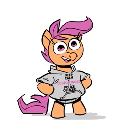 Size: 715x715 | Tagged: safe, artist:kylesmeallie, scootaloo, clothes, hoodie, solo