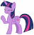 Size: 7553x7900 | Tagged: safe, artist:andoanimalia, derpibooru import, twilight sparkle, twilight sparkle (alicorn), alicorn, pony, sparkle's seven, absurd resolution, cute, eyes closed, female, mare, raised hoof, simple background, solo, transparent background, twiabetes, vector, waving