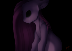 Size: 1051x743 | Tagged: safe, artist:batsdisaster, derpibooru import, pinkie pie, earth pony, pony, black eye, black sclera, crying, female, mare, pinkamena diane pie, sad, solo