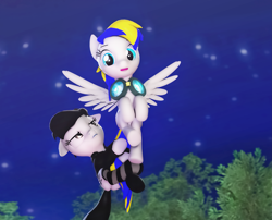 Size: 2549x2056 | Tagged: safe, artist:urgent coffee, oc, earth pony, pegasus, pony, 3d, clothes, socks, source filmmaker, striped socks