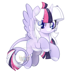Size: 1024x1110 | Tagged: safe, artist:eyesorefortheblind, oc, oc:mystic mysteries, alicorn, pony, alicorn oc, base used, deviantart watermark, horn, leonine tail, movie accurate, obtrusive watermark, simple background, solo, transparent background, watermark, wings