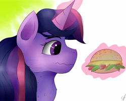 Size: 7000x5600 | Tagged: safe, artist:guatergau5, derpibooru import, twilight sparkle, alicorn, burger, food, hay burger, herbivore, levitation, magic, telekinesis, twilight burgkle