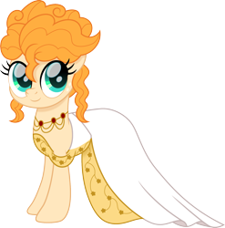 Size: 1482x1500 | Tagged: safe, artist:cloudyglow, pear butter, earth pony, pony, alternate hairstyle, clothes, cloudyglow is trying to murder us, cute, dress, female, freckles, mare, movie accurate, pearabetes, simple background, solo, taylor swift, transparent background