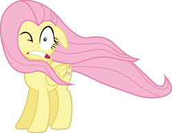 Size: 2218x1716 | Tagged: safe, artist:frownfactory, derpibooru import, fluttershy, pegasus, pony, stare master, .svg available, female, mare, one eye closed, simple background, solo, svg, transparent background, vector, wings