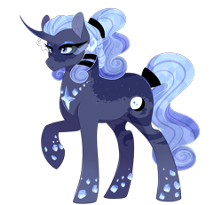 Size: 2700x2500 | Tagged: safe, artist:gigason, oc, pony, unicorn, female, mare, offspring, parent:king sombra, parent:princess luna, parents:lumbra, simple background, solo, transparent background