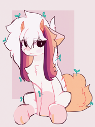 Size: 734x982 | Tagged: safe, artist:little-sketches, oc, oc:ayaka, pony, alternate design, chest fluff, female, horns, mare, ponified, solo, species swap