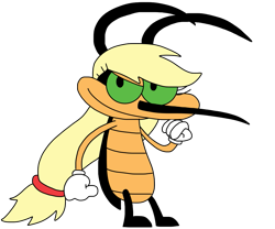 Size: 1123x936 | Tagged: safe, derpibooru import, applejack, cockroach, insect, oggy and the cockroaches, simple background, solo, species swap, transparent background