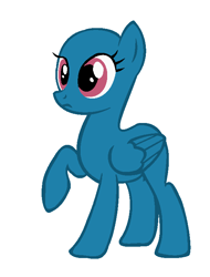 Size: 556x732 | Tagged: safe, artist:edgeoffear, oc, oc only, pegasus, pony, bald, base used, eyelashes, pegasus oc, simple background, solo, white background, wide eyes, wings