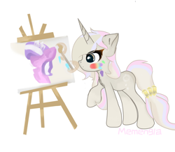 Size: 1378x1200 | Tagged: safe, artist:memengla, oc, oc:memengla, pony, unicorn, chest fluff, female