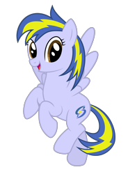 Size: 7300x9900 | Tagged: safe, artist:byteslice, oc, oc:huracata, pegasus, pony, .svg available, female, flying, happy, looking at you, mare, open mouth, simple background, smiling, solo, spread wings, svg, transparent background, vector, wings