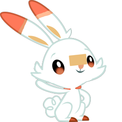 Size: 6989x6987 | Tagged: safe, anonymous artist, angel bunny, rabbit, animal, crossover, fusion, male, photoshop, pokemon generation 8, pokemon shield, pokemon sword, pokemon sword and shield, pokémon, scorbunny, show accurate, simple background, solo, transparent background