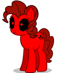 Size: 1500x1792 | Tagged: safe, derpibooru import, pinkie pie, earth pony, pony, creepypasta, eyelashes, female, mare, simple background, solo, transparent background, zalgo, zalgo pie