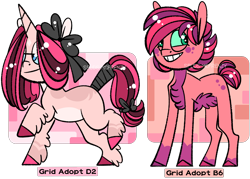 Size: 1494x1069 | Tagged: safe, artist:spudsmcfrenzy, oc, oc only, earth pony, pony, unicorn, chest fluff, colored sclera, female, mare, offspring, parent:bright mac, parent:cookie crumbles, parent:hondo flanks, parent:posey shy, parents:brightcrumbles, parents:poseyflanks