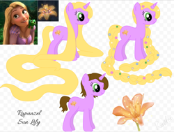 Size: 800x604 | Tagged: safe, artist:renwren, pony, ponified, rapunzel, tangled (disney)