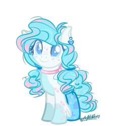 Size: 1000x1000 | Tagged: safe, artist:bounswetie, artist:mlpsportybubbles, oc, oc only, oc:blueberry bubblegum, earth pony, pony, bandaid, base used, bow, colored pupils, female, mare, simple background, solo, transparent background