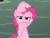 Size: 510x383 | Tagged: safe, derpibooru import, screencap, pinkie pie, earth pony, pony, griffon the brush off, animated, cropped, female, mare, solo, squint, tongue out