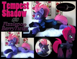 Size: 1280x990 | Tagged: safe, artist:purplenebulastudios, tempest shadow, pony, irl, photo, plushie, solo