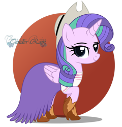 Size: 1280x1334 | Tagged: safe, artist:tenderrain46, oc, oc only, oc:claire fossils, alicorn, pony, alicorn oc, boots, clothes, dress, female, hat, horn, looking at you, mare, shoes, simple background, solo, transparent background, wings