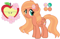 Size: 1280x843 | Tagged: safe, artist:picturewithsound, oc, oc:shyblossom, pegasus, pony, base used, color palette, cute, cutie mark, flower, freckles, offspring, parent:big macintosh, parent:fluttershy, parents:fluttermac, simple background, transparent background, watermark