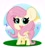 Size: 1900x2100 | Tagged: safe, artist:kittyrosie, derpibooru import, part of a set, fluttershy, butterfly, pegasus, pony, blushing, chibi, cloud, cute, female, looking at you, mare, open mouth, partial background, shyabetes, sky, smiling, solo, spread wings, standing, three quarter view, wings