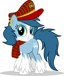 Size: 1280x1540 | Tagged: safe, artist:mlp-trailgrazer, oc, oc:mad munchkin, earth pony, pony, female, hat, mare, shetland pony, simple background, solo, transparent background