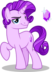 Size: 1600x2217 | Tagged: safe, artist:tacos67, oc, oc only, oc:amethyst gleam, pony, unicorn, male, simple background, solo, stallion, transparent background