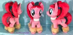 Size: 1024x495 | Tagged: safe, artist:my-little-plush, pacific glow, earth pony, pony, female, irl, leg warmers, photo, plushie, solo