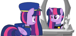 Size: 2235x1080 | Tagged: safe, artist:徐詩珮, twilight sparkle, twilight sparkle (alicorn), alicorn, pony, series:sprglitemplight diary, series:sprglitemplight life jacket days, series:springshadowdrops diary, series:springshadowdrops life jacket days, alternate universe, base used, chase (paw patrol), clothes, cute, judy hopps, paw patrol, simple background, transparent background, zootopia